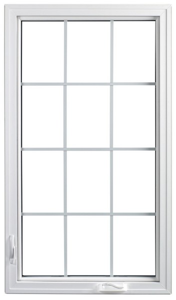Interior View | White | Colonial Glass Dividers | Nested Crank Handle